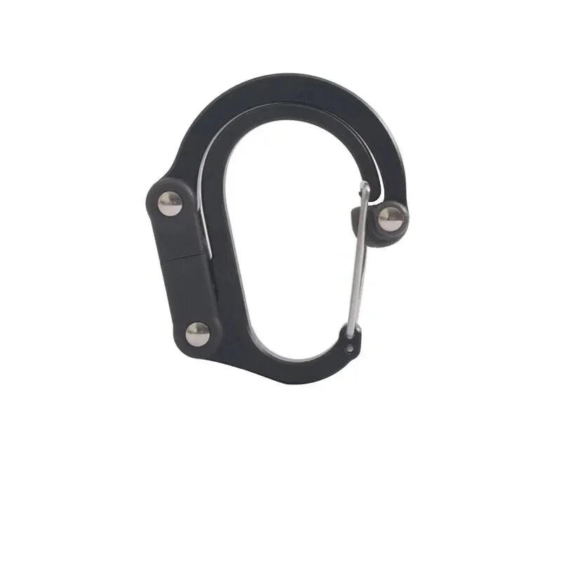 Camping Hybrid Gear Clip Carabiner Rotating Hook Clip Non-Locking Strong Clips for Fishing Hiking Travel Backpack Carabiner Clip