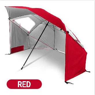 2.4 Meters with Window Breathable Windproof Outdoor Portable Beach Fishing Dual-purpose Tent Umbrella Beach Umbrella