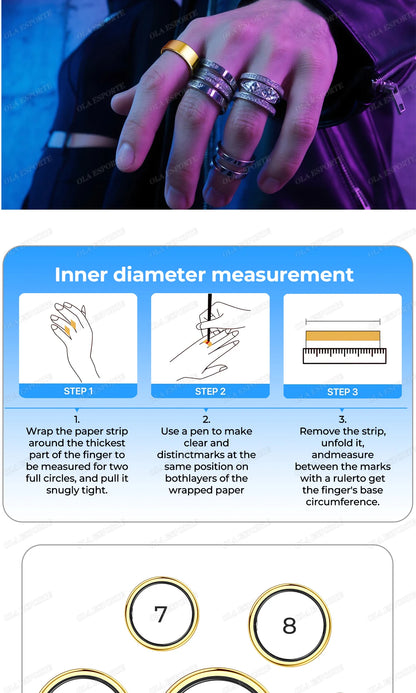 New R09 Smart Ring Men Women with Charging Case,Heart Rate Blood Oxygen,Skin Temperature Monitor,5ATM Waterproof For Android IOS