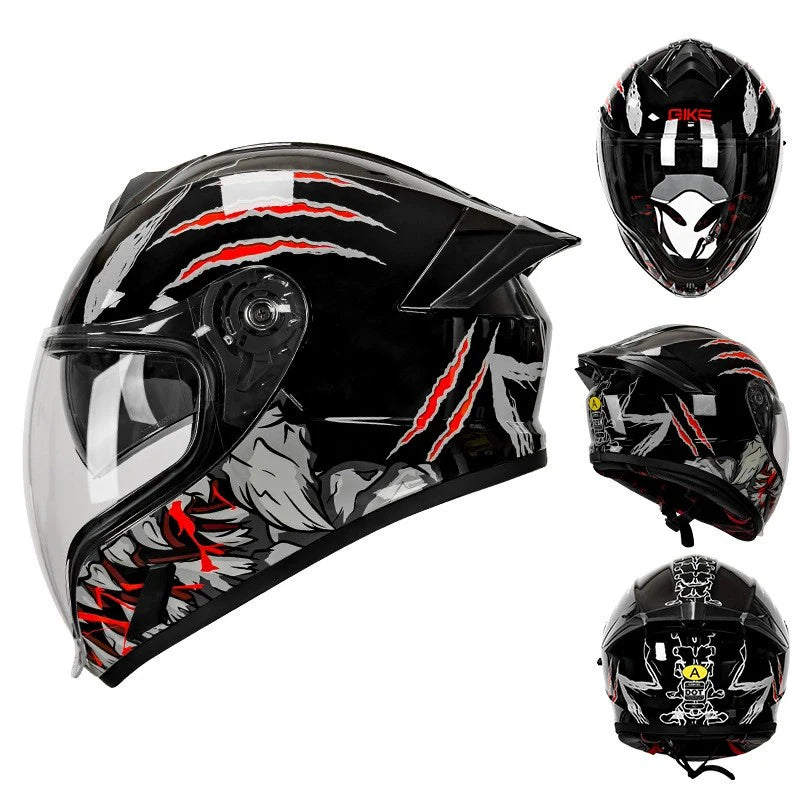 Unisex DOT Certified Full Face Motorcycle Helmet Anti-Fog UV Protection Downhill Racing Motorbike Casco Capacete