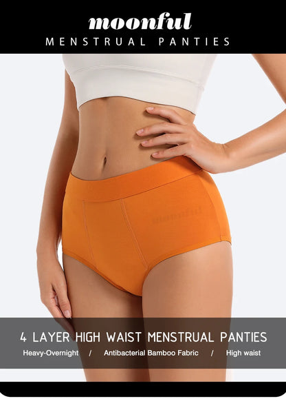 3PCS/Lot Menstrual Panties Woman Very Abundant Flow Menstruation Underwear High Waist Leak Proof Period Panties for Girls Set