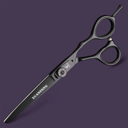 Spring clip screw double color hair scissors 6 inch 9cr18 steel barber cutting scissors and thinning scissors