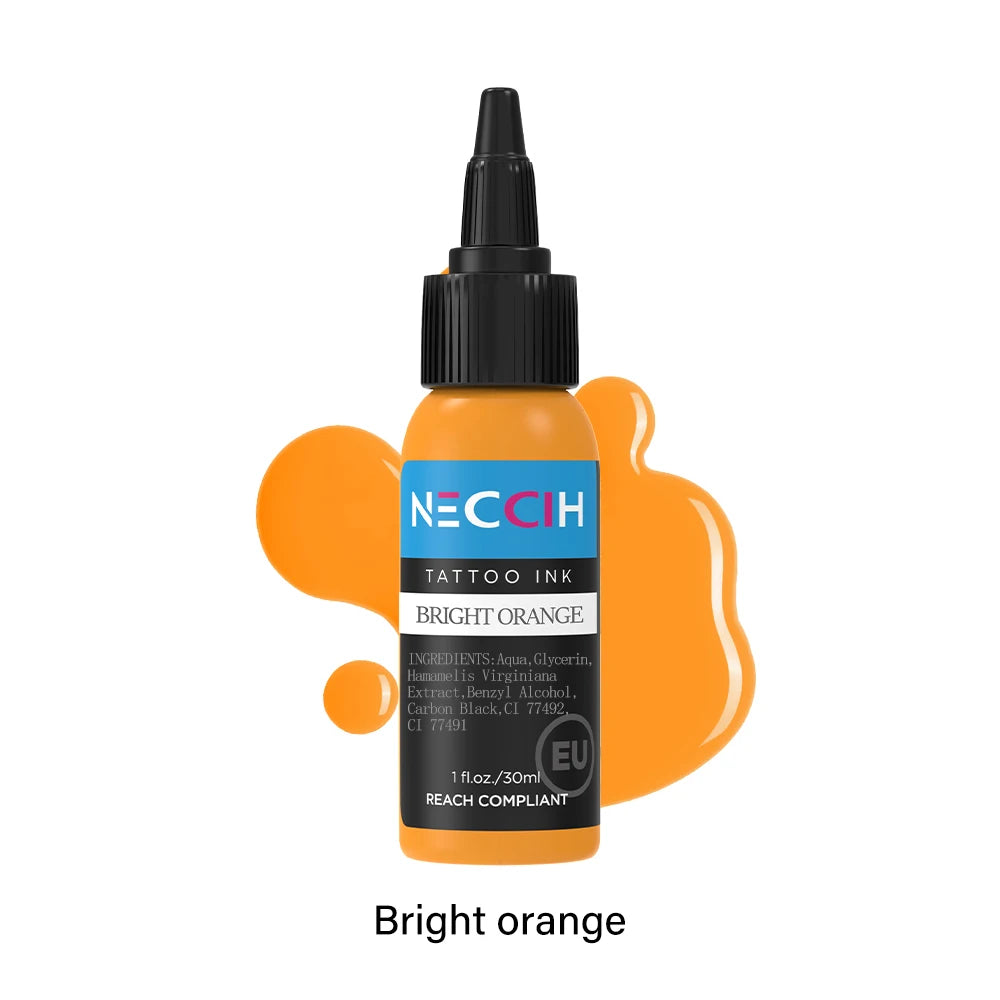 1oz 54 Colors Professional Tattoo Ink for Body Art Natural Plant Micro Pigment Permanent Tattoo Ink for Body Art Paint 30ml