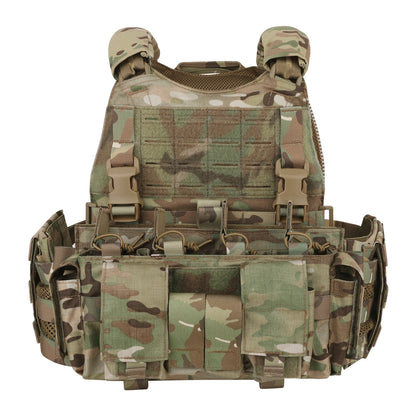KRYDEX SCARAB Plate Carrier Tactical Heavy Duty Modular MOLLE Vest With 556 Magazine Pouch Placard For Outdoor Hunting