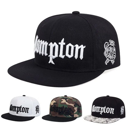 2025 New COMPTON CAP Street Dance Snapback Hat Hip Hop Headwear for Men Women Adult Outdoor Casual Sun Baseball Cap