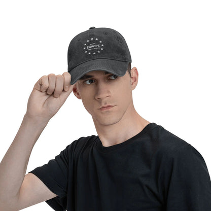 Make Europe Great Again Star Baseball Caps Vintage Distressed MEGA EU Snapback Hat Unisex Outdoor Workouts Adjustable Hats Cap