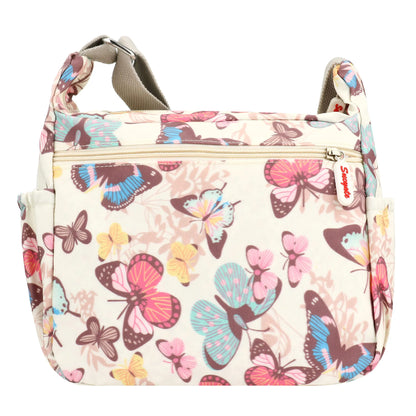 Fashion Multi-Pocket Crossbody Handbags Floral Pattern Female Shoulder Bag for Shopping Messenger Bags Waterproof Crossbody Bag