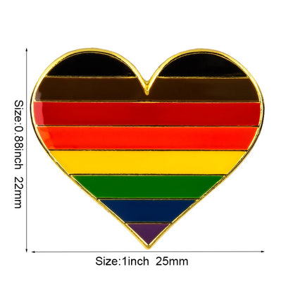 10pcs a lot Philadelphia Pride Badges LGBT Pin Metal Rainbow Badge Pins Gay Pride Lapel Pinback