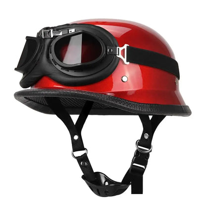Motorcycle Helmet Half Face Helmet Capacete De Moto Retro Casco Moto German Vintage Moto Half Helmet Motorbike DOT Certification