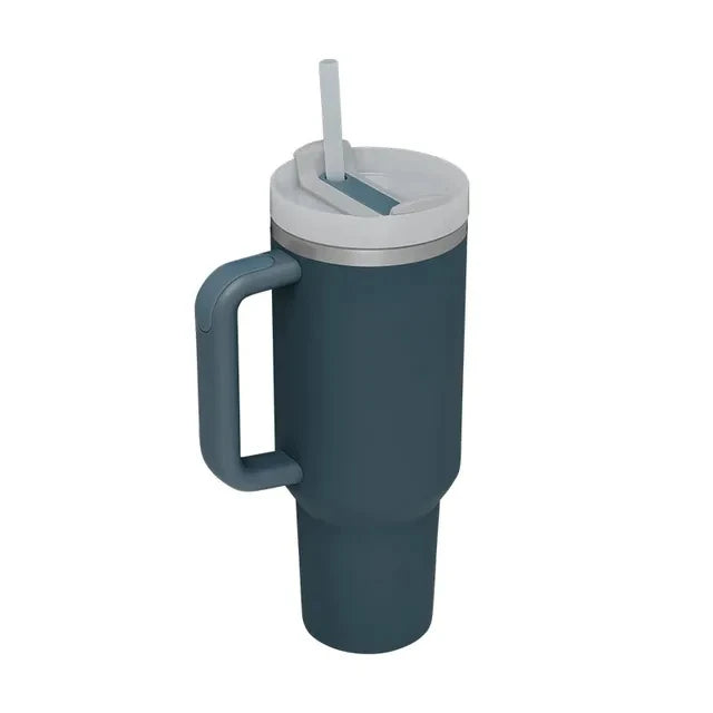 40oz H2.0, 304 Stainless Steel Vacuum Insulated Tumbler With Lid Straw For Water Cold Warm Thermal Coffee Car Cup
