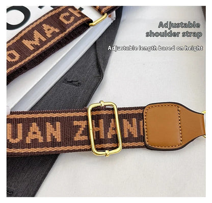 New Classic Texture Crossbody Bag Versatile Crossbody Bag High-End Underarm Bag Nurse Bag Wide Shoulder Strap Bag