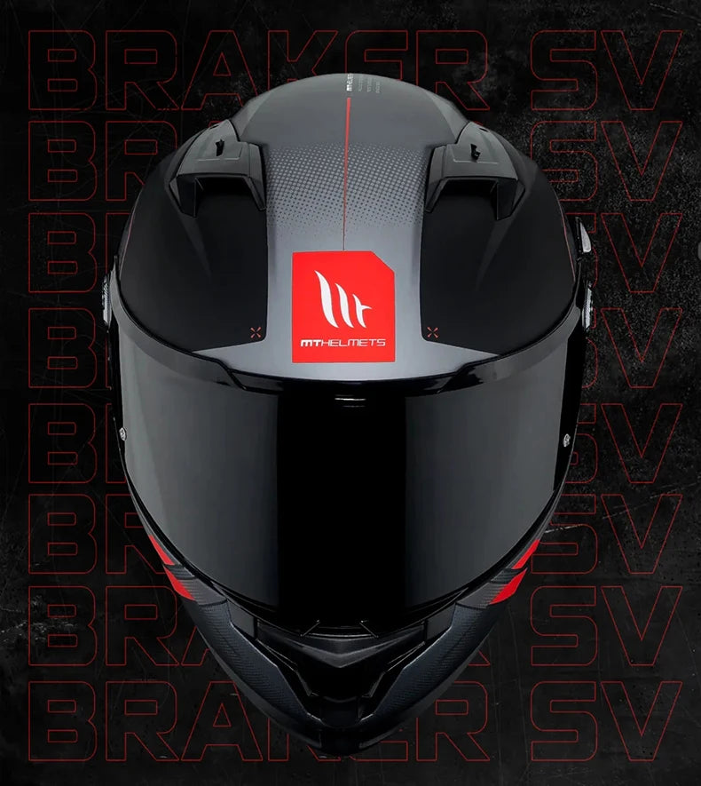 New MT Braker SV Motorcycle Helmet ECE DOT Certification Full face Double lens Racing off-road Helmet Capacetes Cascos Para Moto