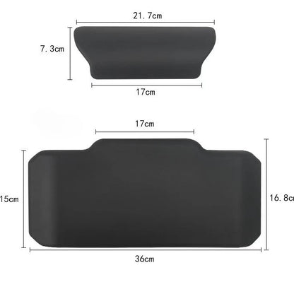Motorcycle Passenger Backrest Back Pad Universal Self-adhesive Shockproof Moto Rear Top Case Box Luggage Cushion Pad Backrest