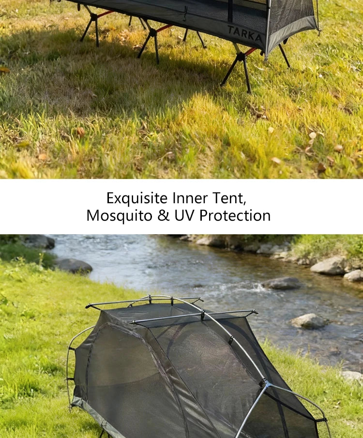 Single Person Camping Cot Tent Portable Sleeping Tent for Hiking Picnic with Mosquito Net Outdoor Survival Gear