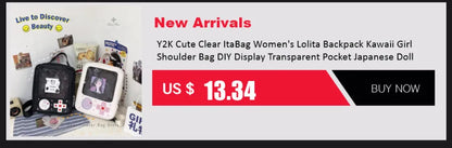 Y2K Magic Book Lolita Ita Bag Gothic Shoulder Bag Girls Transparent Pocket Cute Crossbody Handbags Women's Mini Backpacks Purse