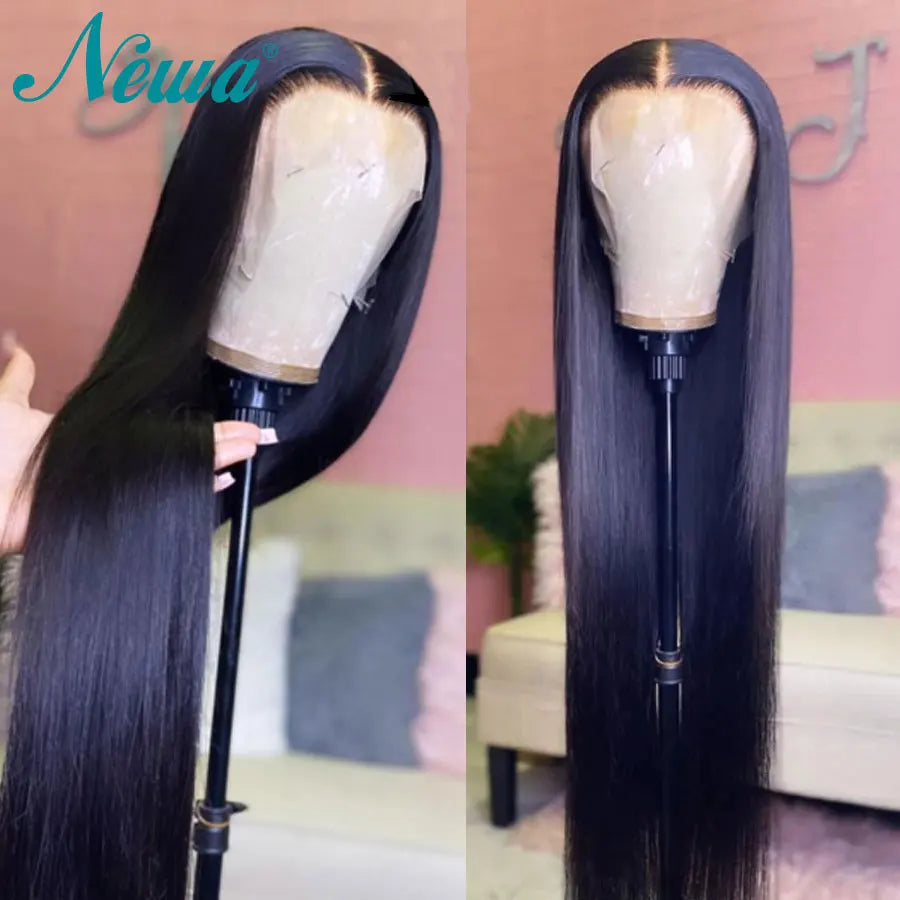 Ultra Fitted 13x6 HD Lace Front Human Hair Wigs Straight Skinlike HD Lace Closure Wigs Pre Plucked 3D Dome Cap Wig for Women