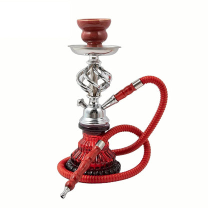 Glass Complete Shisha Hookah Set with Ceramic Bowl Tongs Hookah Hose Shisha Nargile Sheesha Narguile Chicha Water Pipe Hookah