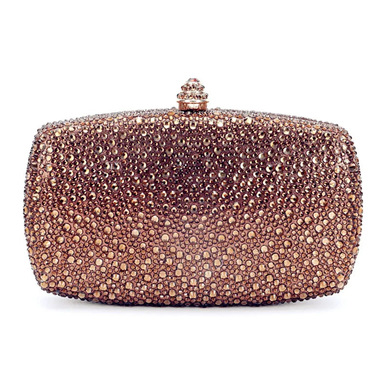 Evening Clutch Bags Green Bridal Clutches Bags Crystal Bridal Stones Purse Lady  Party Wedding Rhinestone Women Shoulder Handbag
