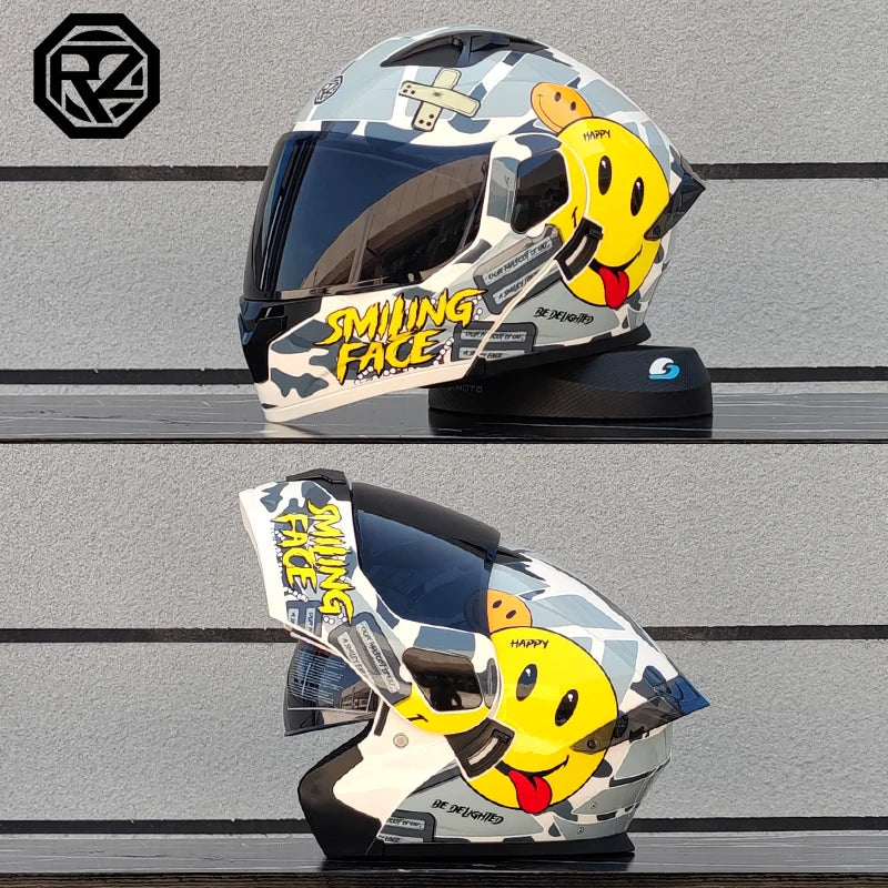2025 High Quality Motorcycle Helmet Modular Flip Helmet Casco para Motos Dual Lens Full Helmet Casco para Motos DOT Approval