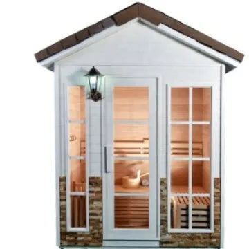 Fast Delivery Garden Solid Wood Outdoor Traditional Steam Sauna