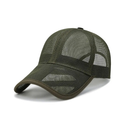 Quick Dry Outdoor Sports Adjustable Fashion Full Mesh Hats Baseball Cap Sun Protection Caps Summer Sunscreen Hats