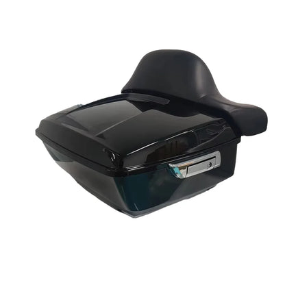 For Harley Touring Road King Street Ultra Electra Glide 2009-2026 Waterproof ABS King Tour Pak Pack Top Box Case Trunk With LED