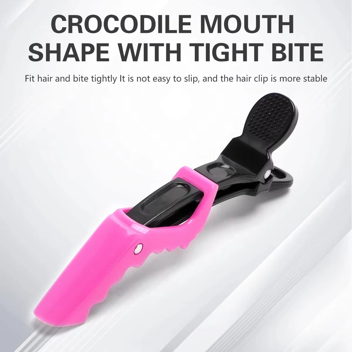 30pcs/box Hairdressing Plastic Crocodile Clip Wide Tooth Hairdressing Clip Portable Professional Salon Hairdressing Styling Tool
