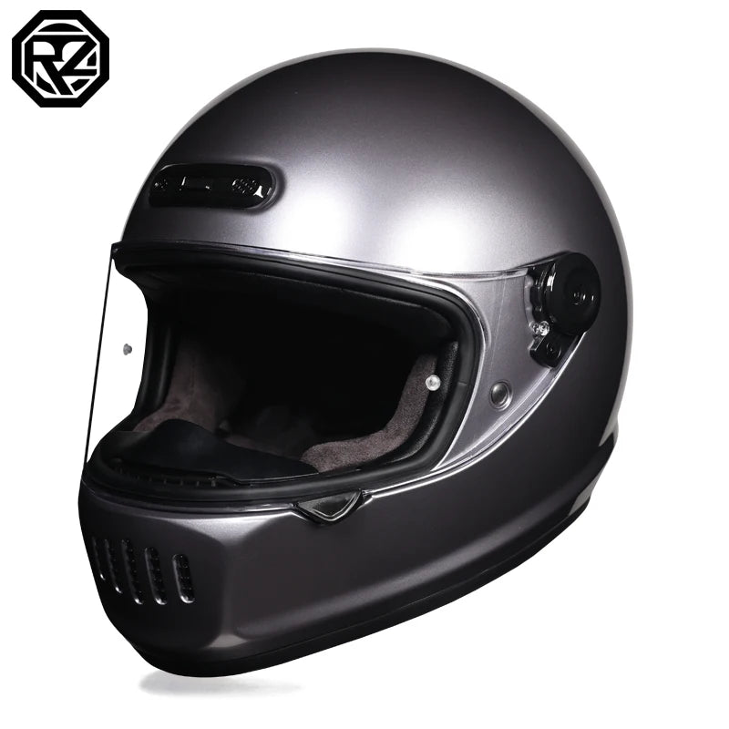 ORZ Classic Design Retro Full Face Motorcycle Helmet DOT Approved Adult Off Road Motorcycle Helmet Capacite Casco Moto