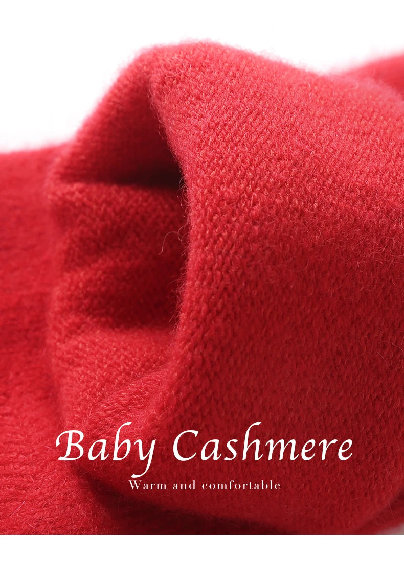 100% Cashmere Socks Women's Knitted Long Tube Socks High Elasticity Warm Straight Tube Socks Autumn Winter Mid Tube Sock