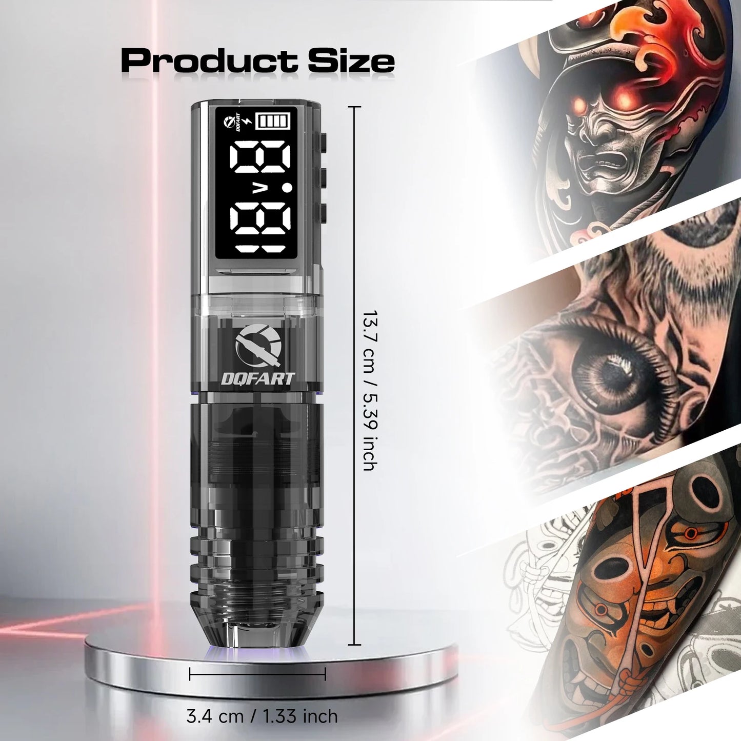DQFART Tattoo kit Wireless Tattoo Machine 1600mAh Tattoo Needle Tattoo Ink Accessories For Tattoo Artist Beginne Tattoo Supplies
