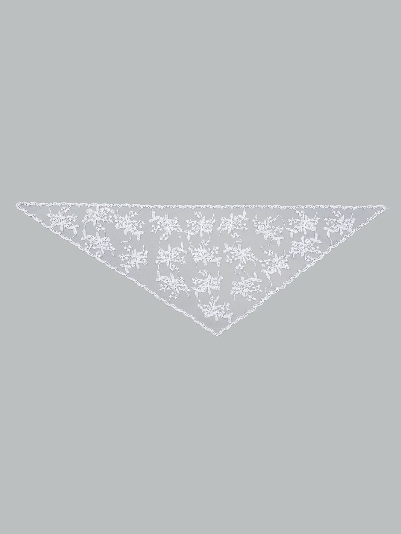 Wholesale French Lace Triangle Scarf Embroidered Flower Lace Scarf Small Shawl Crochet Head Scarf Headwraps Bandana For Women