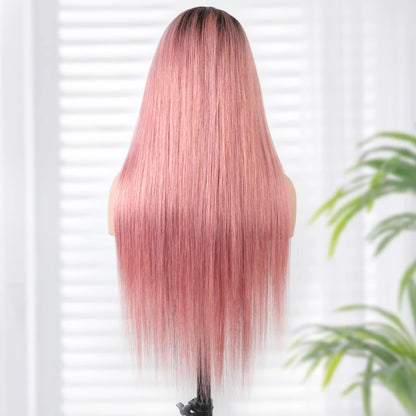 Sleek Straight Lace Front Wigs 13x6x1 Lace Part Human Hair Wig For Women Transparent Lace Highlight Blonde Big Sale Remy Hair