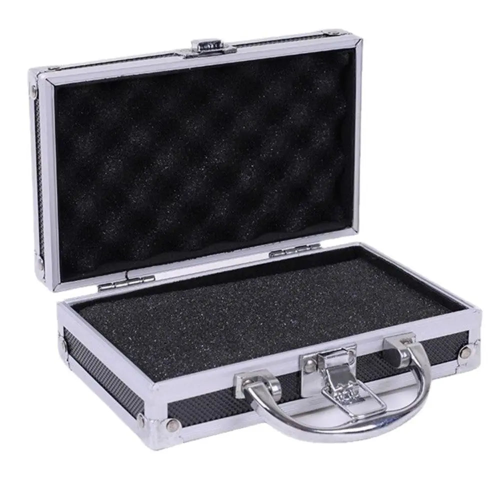 Shockproof Aluminum Alloy Tool Box Impact Resistant Wear Resistant Portable Tool Case Large Capacity Handheld Safety Briefcase