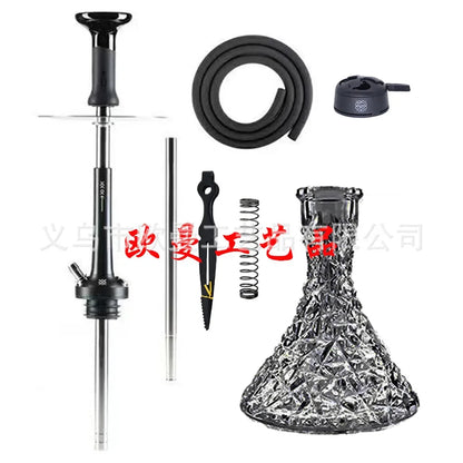 DOOSHA Shisha Hookah Set 304 Stainless Steel Large Hookah Smoking Set Russian Shisha With Bottle