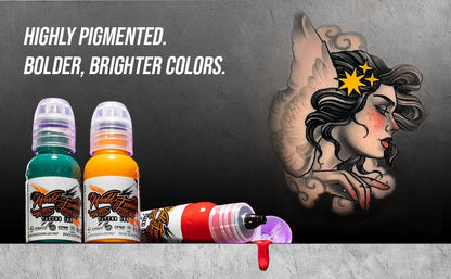 19 Color 15ML Original Tattoo Ink Pigment Black Tattoo ink Professional Tattoo Pigment Permanent Tattoo Ink Body Art Pigment