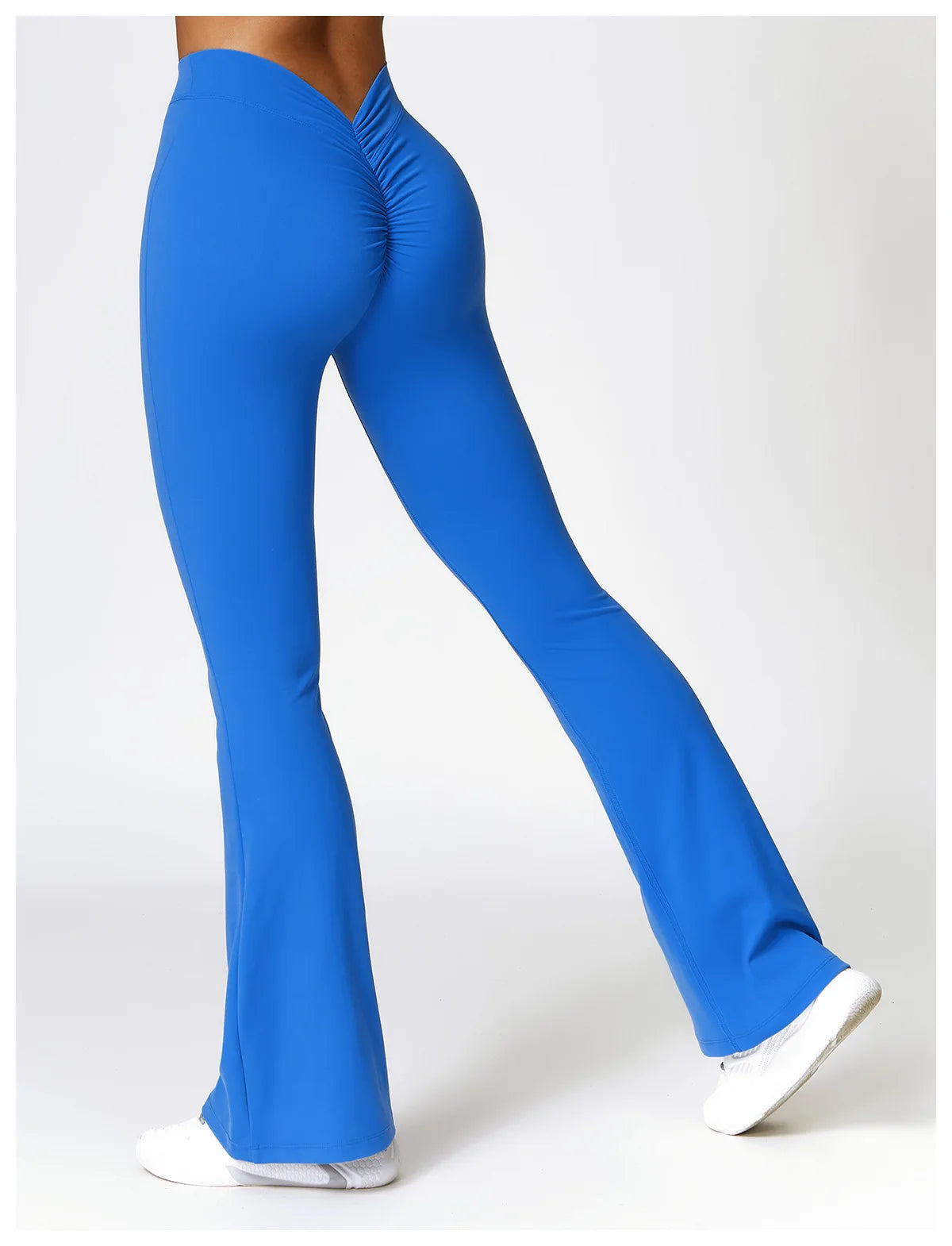 Gym Fitness Sports Flared Pant Dance Trousers Women V-shaped Hip Yoga Pants Flare Leggings Women High Waist Wide Leg Pants Women