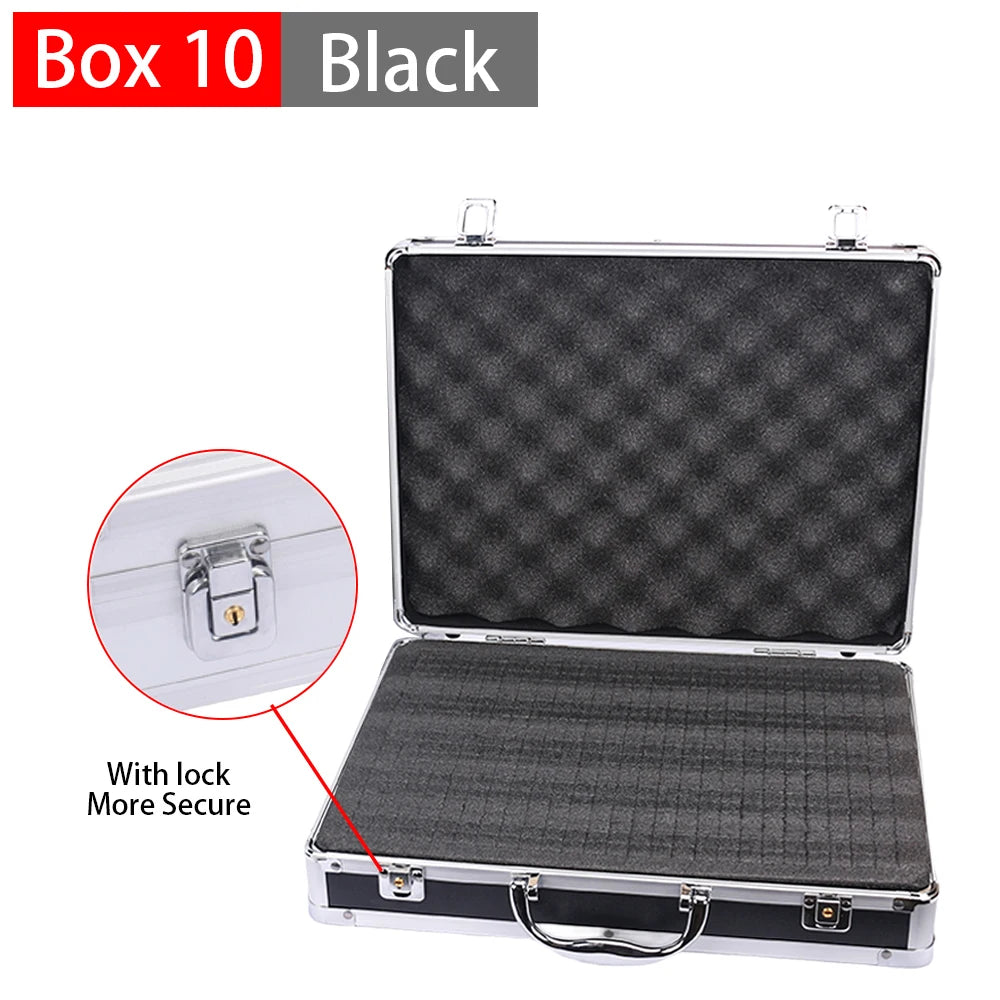 Aluminum alloy Tool Case Outdoor Vehicle Kit Box Portable Safety Equipment instrument Case Suitcase Outdoor Safety Equipment