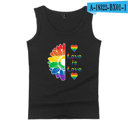 Fashion LGBT Love men tank top LGBT Flag fitness sleeveless shirt Lesbian Gay summer vest LGBT pride tank tops Men's clothing