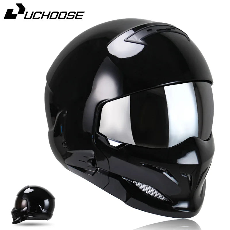 New Scorpion Retro Motorcycle Cascos Moto Locomotive Personality Multi-purpose Combination Helmet  Detachable Multi-purpose