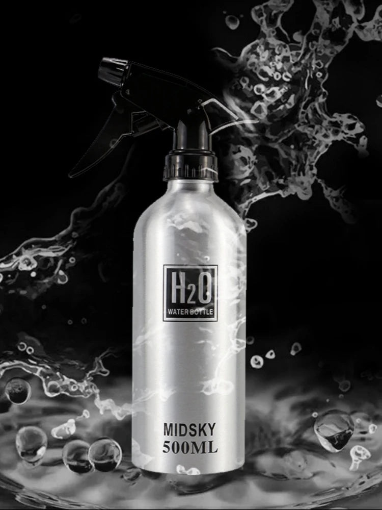 500ml Spray Bottle Refillable Mist Bottle Dispenser Hairdressing Empty Bottle Salon Aluminum Water Can Barber Tools Wholesale