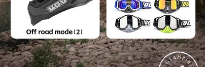 VGV motorcycle rally helmet buy one get three free, with a wide field of view design, suitable for off-road/downhill enthusiasts