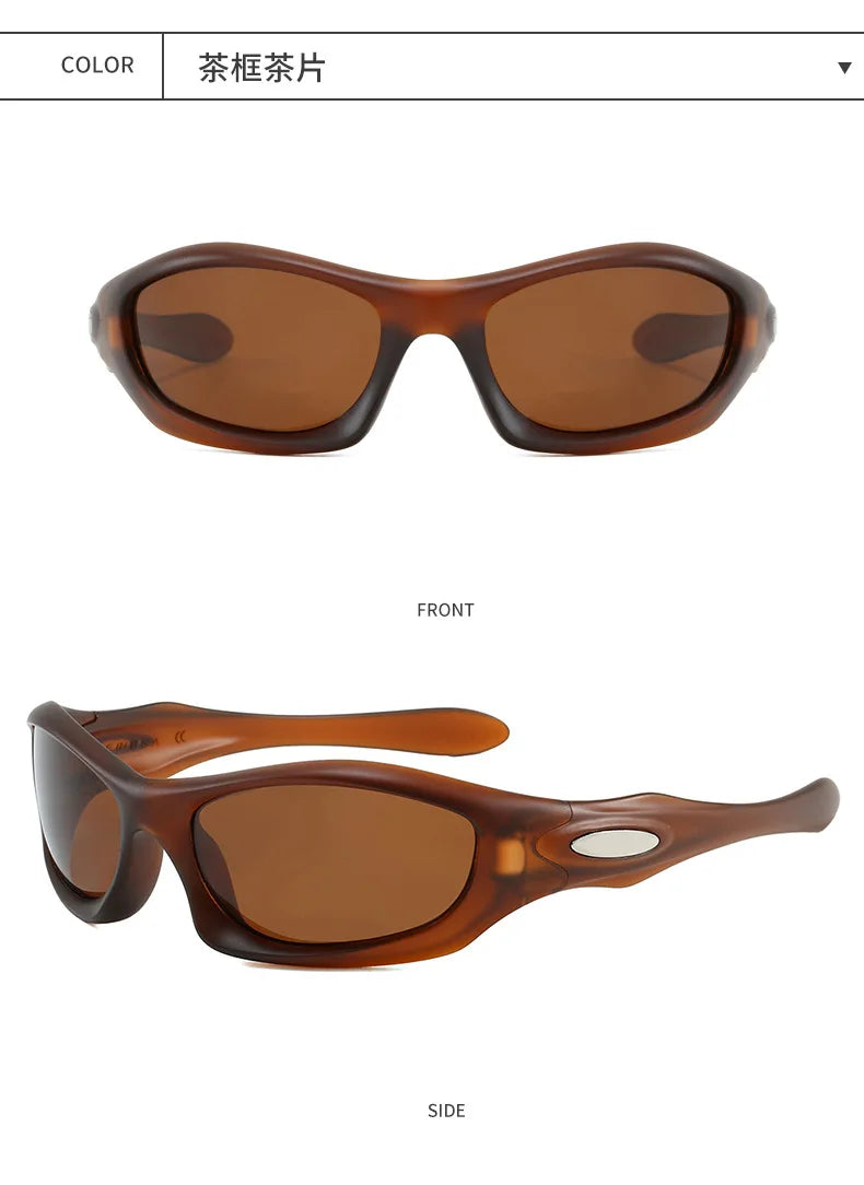 Retro Oval Round Frame Sunglasses 2026 New Outdoor Cycling Driving Sun Glasses Vintage Style UV400 Protection Unisex