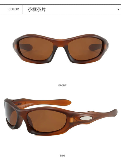 Retro Oval Round Frame Sunglasses 2026 New Outdoor Cycling Driving Sun Glasses Vintage Style UV400 Protection Unisex