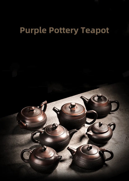 Jianshui Purple Pottery Pot Ceramic Kung Fu Teapot Tea Kettle Handmade Teapot Tea Maker Tea Set Small Teapot  Teawater Sets