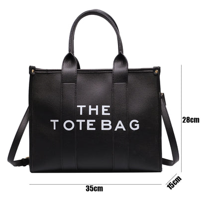The tote bag For Women Crossbody Female Handbag New Solid Words Lette Leisure Large Bag,Luxury Fashion bag,designer bag for PU