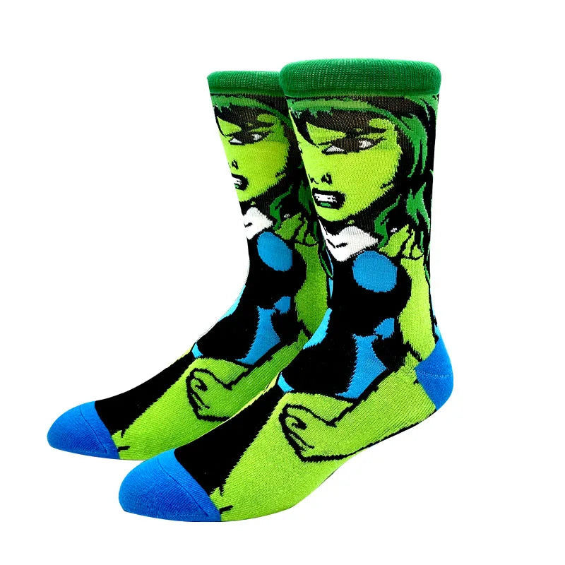 2023 New Anime Women Men Socks Long Socks Men‘s Knee-High Cosplay Sock Adult Personality Hip Hop Harajuku Long Funny Socks 36-45