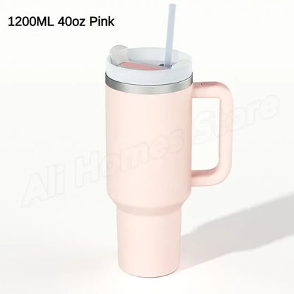 Thermal Mug 1200ml 40oz Handle Tumbler Insulated Car Travel Mug Vacuum Sublimation Stainless Steel H2.0 Flow State Tumbler Cup