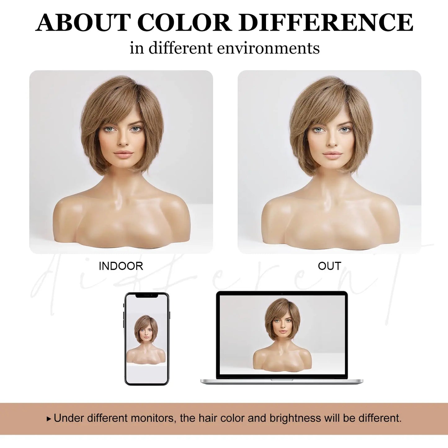 Hand-Tied Lace Front Wig Ombre Blonde Remy 100% Human Hair Wigs Natural Layered Bob HD Transparent Lace Frontal Hairs for Women