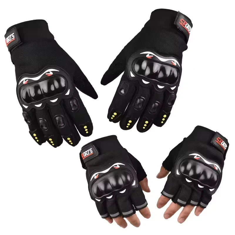 Men's Breathable Motorcycle Gloves Closed Finger Racing Gloves for Outdoor Sports Crossbike Riding