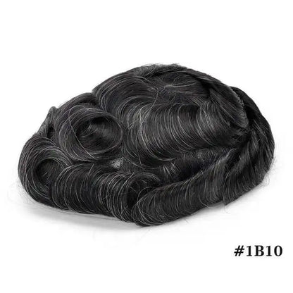 Front Swiss Lace Men's Capillary Prothesis Lace PU Man Toupee Human Hair Wigs Natural Hairline Indian Human Hair Wigs Natural